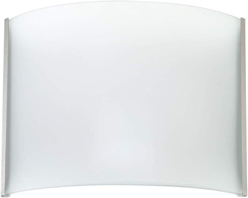 OSTWIN Contemporary LED Wall Sconce, 12W (75W Replacement), 900 Lm, 120V, Dimmable Wall Mount Lighting Fixture, 5000K (Daylight), Brushed Nickel Finish, Energy Star, ETL Listed