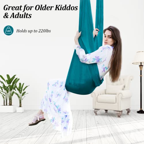 Therapy Swing For Kids With Special Needs (Hardware Included) Snuggle Swing Cuddle Indoor Outdoor Adjustable Hammock For Children With Autism, Adhd, Aspergers, Sensory Integration #TOP2