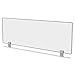 TRENTO LINE DIVIDING PANEL, POLYCARBONATE, 47.13W X 1.75D X 15.5H, TRANSLUCENT