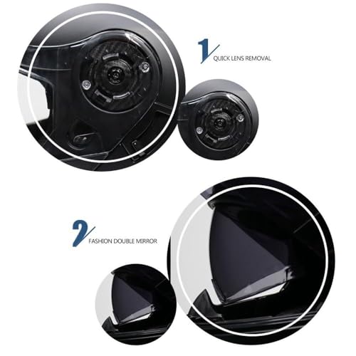 Casque moto modulable ECE avec Bluetooth et double visière flip up M - 7