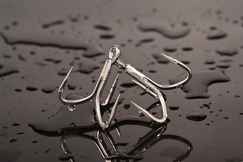 BKK VIPER-41 Treble Hook | 4/0 | 5-Pack | 4X | Saltwater Corrosion Resistant Bright Tin Coating | Hand Ground Point | Heavy Duty Lure Hook, Popping, Stickbaits by BKK - Image 2