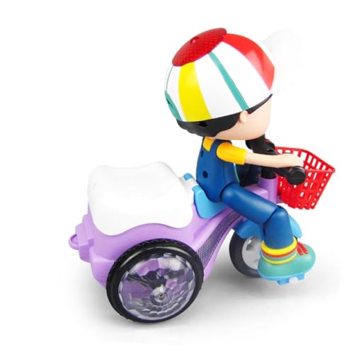 BESPORTBLE Triciclo de Juguete: Triciclo Inteligente y Creativo para niños pequeños, Bicicleta pequeña con Funciones de y Luces LED para el hogar, la Escuela y el jardín de