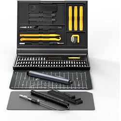 Fanttik Precision Electric Screwdriver Kit E1 NEX Workstation | 64 Magnetic Bits, 12 Types Fix Tools, 0.05/0.2 N.m, Magnetic Storage, Repair Tool for Phone Laptop Watch Electronics