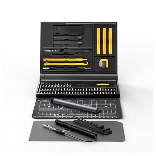 Fanttik E1 NEX Workstation 3.7V Electric Screwdriver Kit, Precision Screwdriver Set, 64 Magnetic Bits, 12 Types Fix Tools, 0.05/0.2 N.m, Repair Tool for Phone Laptop Watch Electronics