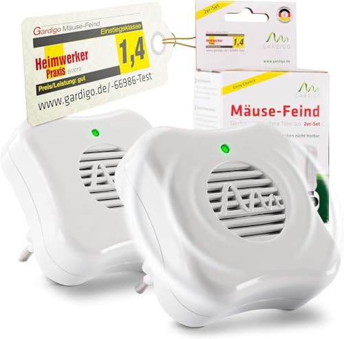 Gardigo Muizenverjager, set van 2 met ultrasoon geluid