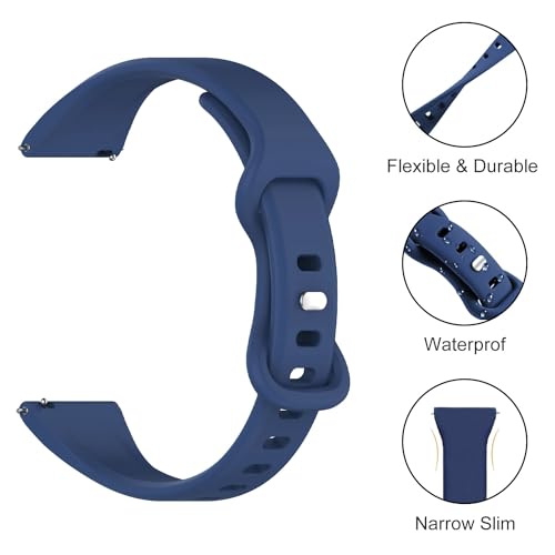 3 Pack de correas de silicona para Garmin 20mm miniatura 2