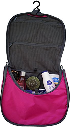 NICESTILE Lightweight Hanging Toiletry Bag for Men and Women - Medium 10.5 x 9.5 x 3.5 in (closed) - Ultralight Toiletry Bag for Business Travel and Backpacking