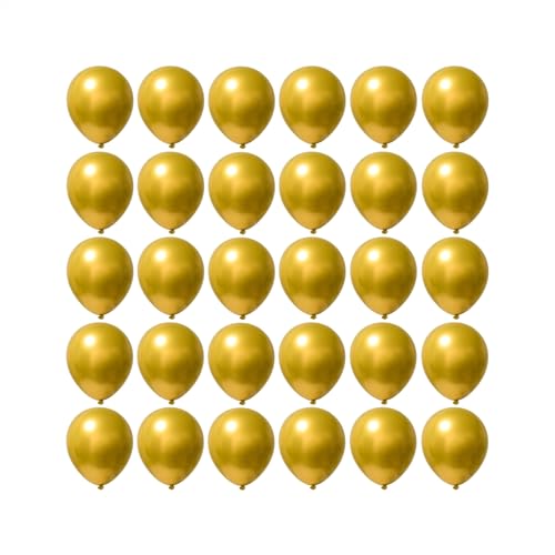 Image of 5 inch Metallic Gold Balloons, 100 pcs Thick Chrome Gold Latex Party Balloons (Metallic Gold)