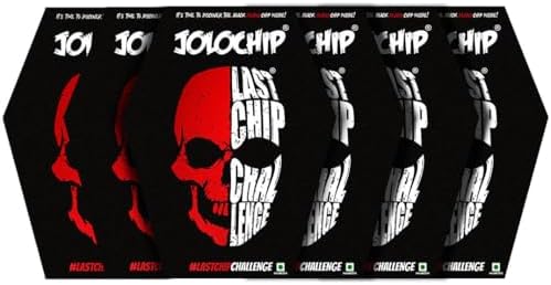 Jolochip Last Chip Challenge (Pack of 6) | Extreme Spicy Tortilla Chip | Hottest Chip in the World | Ultimate Hot Snack | 5grm * 6