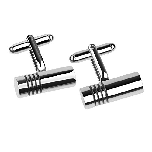 TUPARKA Manchetknopen voor mannen, modieuze retro gestreepte manchetknopen klassieke dasclips voor pak shirt bruiloft zakelijke afstudeercadeau - Image 8