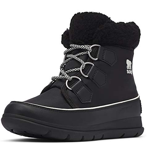 Sorel Explorer Carnival, Botas para Nieve Mujer, Negro (Black, Sea Salt), 37 EU