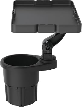 Tsuchiya Yac Car Supplies Drink Tray Table Tray, Black, 180 210 110mm ZE-68