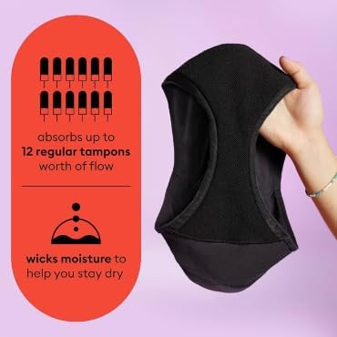 Thinx Teens Period Underwear, Brief-Style Period Panties for Teens, Holds Up to Regular 12 Tampons, Period Panties, Reusable - Image 4