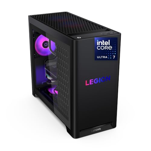 Lenovo Legion Tower 5i – AI-Powered Gaming PC - Intel® Core Ultra 7 265F Processor – NVIDIA® GeForce RTX™ 5070 Ti Graphics – 32 GB Memory – 1 TB Storage – 3 Months of PC GamePass