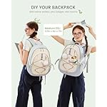 LOVEVOOK School Backpack for Teen Girls, Waterproof Student Backpack Purse, Cute Kid Bookbag with Chest Strap, Back to School Backpacks Fit 15.6 Inch Laptop, College Travel Back Pack Casual Daypack - Image 2