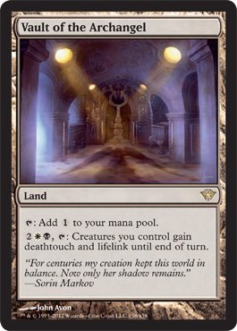 Amazon.co.jp: MTG 英語版 DKA-EN158 Vault of the Archangel 大天使の