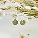 DAUMIER Jade Earrings for Women S925 Green Jade Dangle Earrings Lightweight Dainty Everyday Earrings Handmade Jade Drop Earrings for Mom Lover Friends
