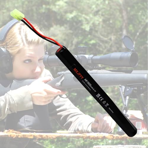 MXJFYY 2PCS 8.4V 1600mAh Rechargeable Airsoft Battery Stick, 2/3A NiMH Battery Pack for Airsoft Guns Models - Image 6