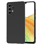 NEW'C Cover per Samsung Galaxy A33 5G in custodia silicone ultra sottile nero [Ultra Leggera]