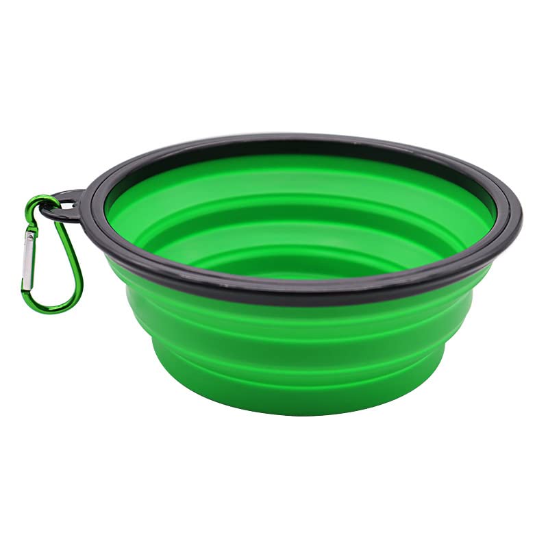 Collapsible Dog Bowls for Travel,Dog Portable Water Bowl for Dogs Cats Pet Foldable Feeding Watering Dish for Traveling Camping Walking (Green,2100ml)