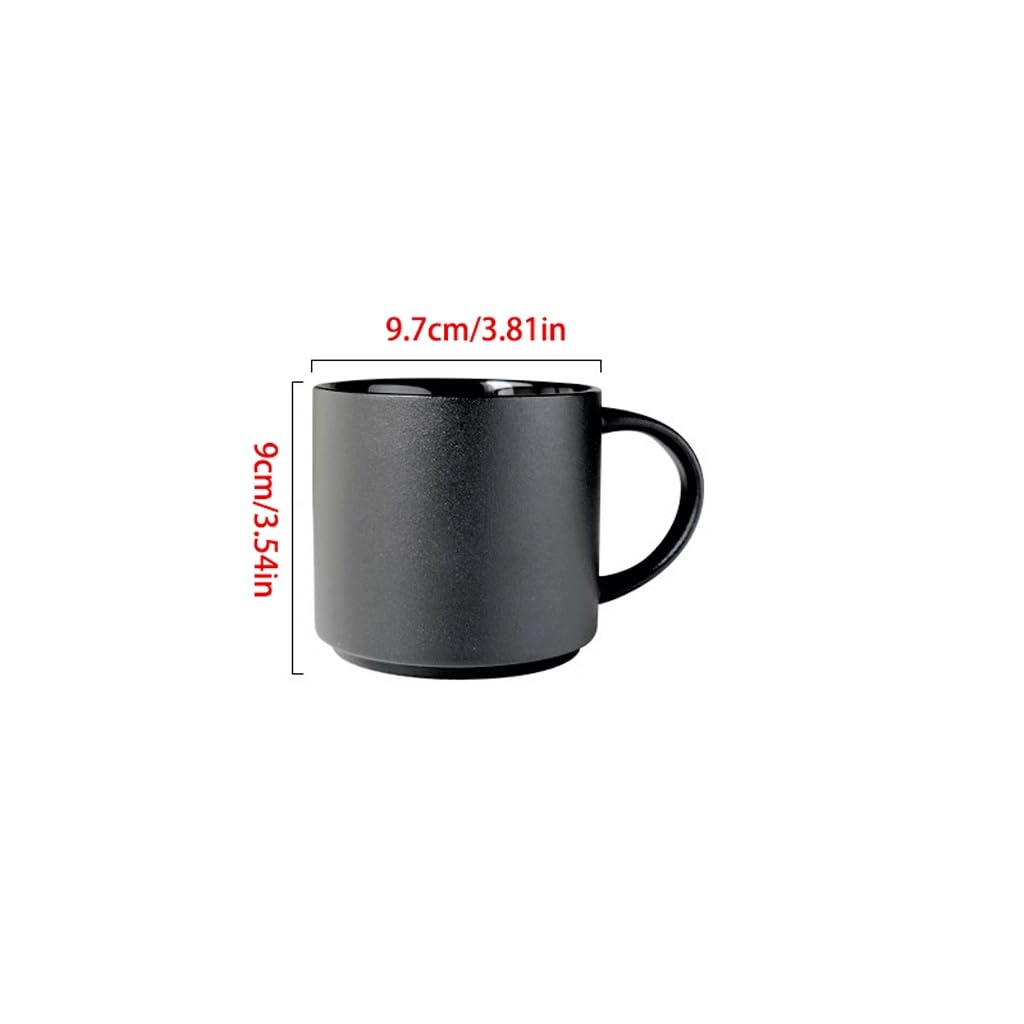 ENGENDER Tazas Cafe Taza De Cerámica Simple, Taza De Café De Oficina, Taza De Té Retro, Taza De Agua De Gran Capacidad Mug Cups(B)
