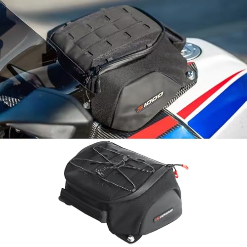 Chaoouyue Motorcycle 6.5L Fuel Tank Bag Fit for BMW S1000 RR S1000RR s1000rr (2019-2025) Waterproof Travel Luggage Storage Bag Black Nylon Tool Kit