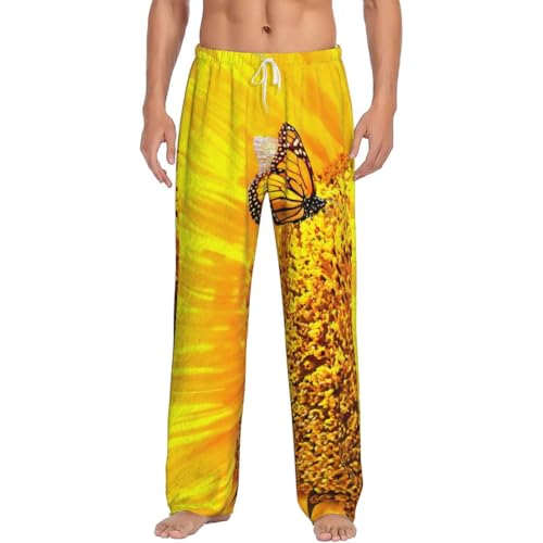 Pantalon de pyjama pour homme chaud contre le froid en micropolaire à poches