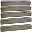 Stainless Steel Heat Plates (5 Pack) for Brinkmann 810-1750-S, 810-3820-S, 810-3821-S and Other Grill Models (Dims: 16 13/16 X 3 3/16")