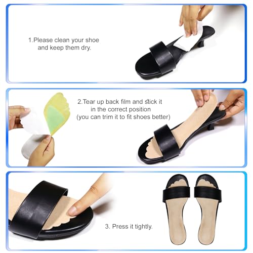 2 Pares Plantillas de Cuero para Tacones Altos Mujer miniatura 5