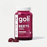 Goli Beets Cardio Gummies - 60 Count - CoQ10 & Beet Root Extract - Gluten-Free, Vegan, Non-GMO, and