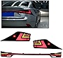HWLMPS Full Led Tail lights Assembly Compatible with 2014-2020 Lexus IS200T/250/300/350,W/Sequential Turn Signal & Startup Animation,Smoked Tail lamp Plug and Play