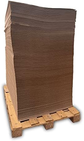 Corrugated Cardboard Sheets 762x1016mm | Lightweight Single Wall Corrugated Cardboard Sheets For Packaging, Cushioning & Shipping | Biodegradable & Recyclable Material | Kraft Corrugated Paper Insert