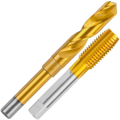 Image of 3 /4 inch-16 UNF Tap and 11 /16 inch Drill Bit kit for Metal,M2 HSS Drill and Tap Set