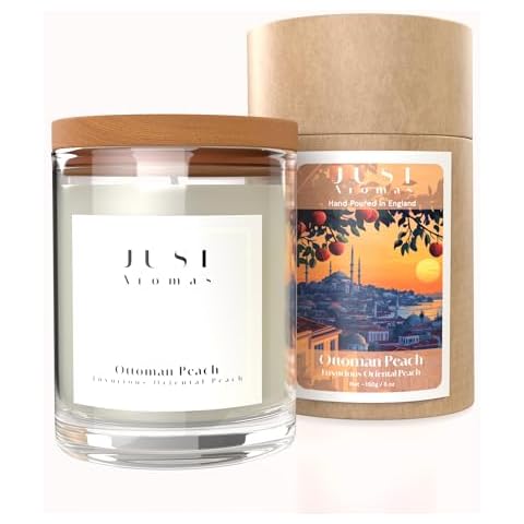 Ottoman Peach Luxury Scented Candle - Vegan Cover