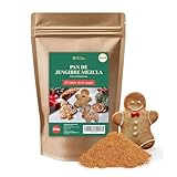 Pan de Jengibre Mezcla 250g – Pumkin Spice Latte - Pain d´Epices – Mezcla Pan de Especias Gingerbread – Sazonador de Jengibre y Más Especias – Vegetariano, Vegano, sin Gluten