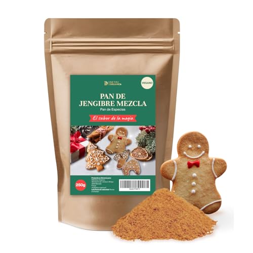 Pan de Jengibre Mezcla 250g – Pumkin Spice Latte - Pain d´Epices – Mezcla Pan de Especias Gingerbread – Sazonador de Jengibre y Más Especias – Vegetariano, Vegano, sin Gluten