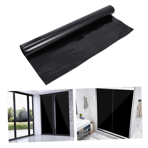 Vinilo para ventana PRETYZOOM 200x50 cm negro miniatura 1