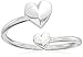 Produktbild Alex and Ani Valentine's Day Collection Romance Heart Wrap Sterling Silver Ring, Size 5-7