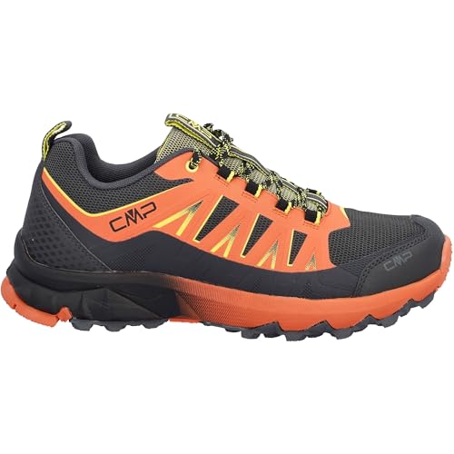 Trail Short Distance CMP Uomo Laky Fast WP Scarpe, Nero-Bitter, 45