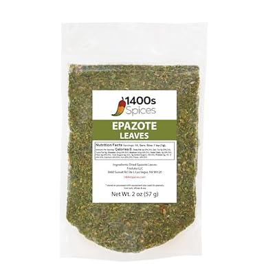 2oz Dried Cut Epazote Leaves, Hojas De Epazote Cortadas By 1400s Spices