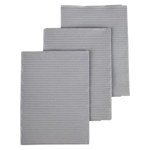Dri-Gard Disposable Towels, 13" x 19", 2-Ply, Poly Back, Gray, 500 Ct