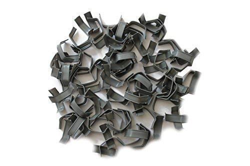 Produktbild von 1000 Verschlussclips Rot – 33 X 8 Mm, Mit Drahtverstärkung, Für Keks- & Geschenktüten