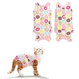 Combinaison de convalescence chirurgicale pour chat, mâle et femelle, anti-léchage, alternative au collier électrique en forme de cône, protection des plaies abdominales, empêche le léchage pour petit