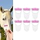 6 PCs Pferdestecher mit Schutzabdeckungen, Tragbare Pflegewerkzeuge für PET -Pflege und Trimmen (PINK)