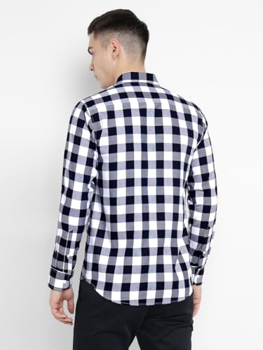 Image of Allen Cooper Checks Shirts for Men - 100% Cotton Comfort Fit Casual and Formal Shirt - Breathable, Soft, Classic Style (Multiple Colors)