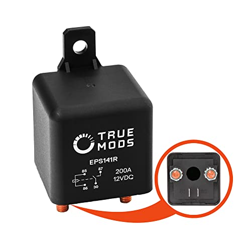 ONLINE LED STORE 12V DC 200 Amp Split Charge Relay Switch - 4 Terminal Relays for Truck Boat Marine