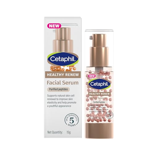 Image of Cetaphil Healthy Renew Anti-Ageing Facial Serum 15 g - Peptide Powered Serum for Sensitive Skin, Helps Smooth Fine Lines & Hydrate
