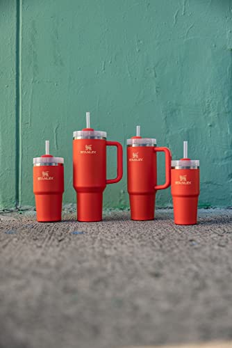 Image of STANLEY Quencher H2.0 Tumbler with Straw 14 oz | Flowstate 3-Position Lid | Cup Holder Compatible for Travel | Insulated Stainless Steel Cup | BPA-Free | Tigerlily
