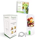 MOVILIDAD – Su batidora Sayano para batidos es el elemento perfecto que le acompañará en sus viajes y le ayudará a mantener un estilo de vida saludable. Ahora tiene la oportunidad de preparar un refrescante batido en cualquier momento y en cualquier lugar. No importa si desea preparar un batido verde con aguacates o uno rojo con frutas rojas. Las posibilidades son prácticamente infinitas.
