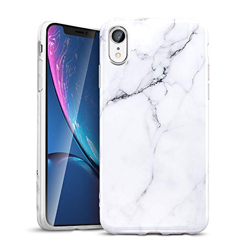 ESR Marble Case for iPhone XR, Slim Soft Flexible TPU Marble Pattern Cover for The iPhone XR 6.1'' (Released in 2018), White Sierra